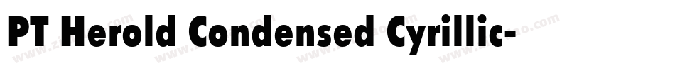 PT Herold Condensed Cyrillic字体转换
